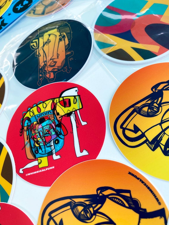 Circle Quirks Sticker Pack - 3" Square Vinyl Stickers - Limited Edition