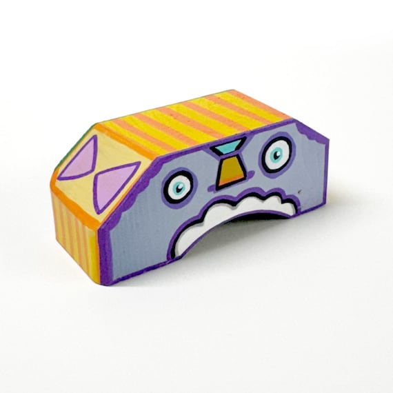 Funk Totem Part No. 648 - Original Mixed Media Block - Vol. 25