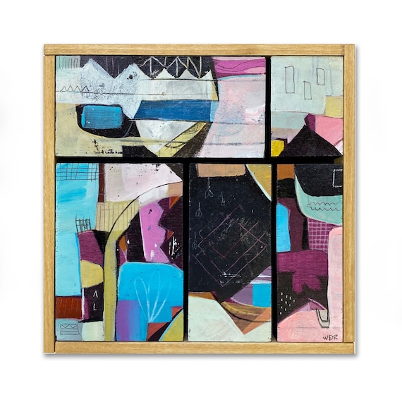 Savor - Original Painting on Wood - 6.5" x 6.5"