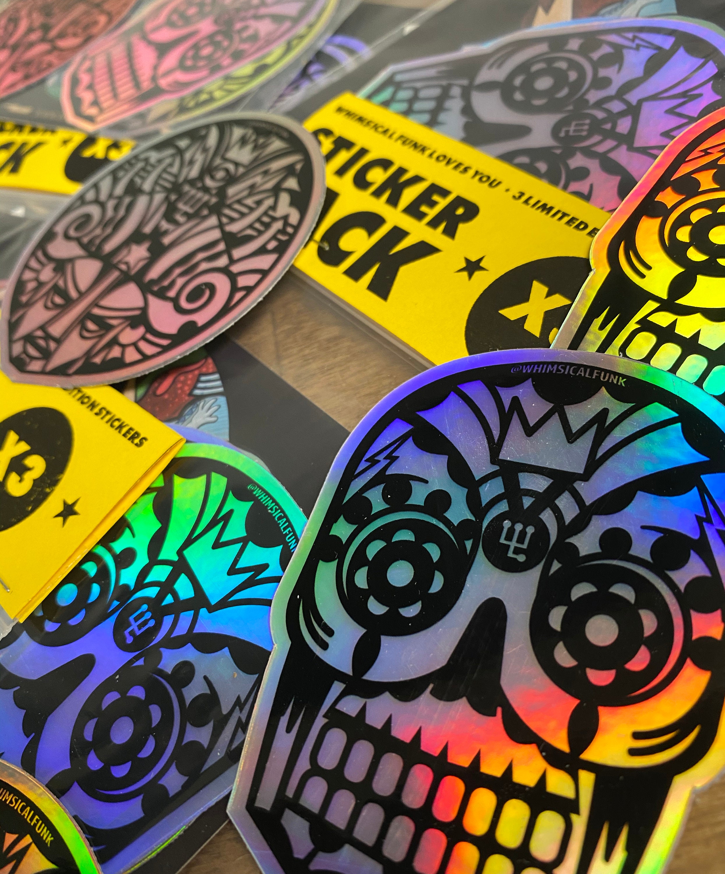 Die Cut Holographic Stickers - Limited Run Merch