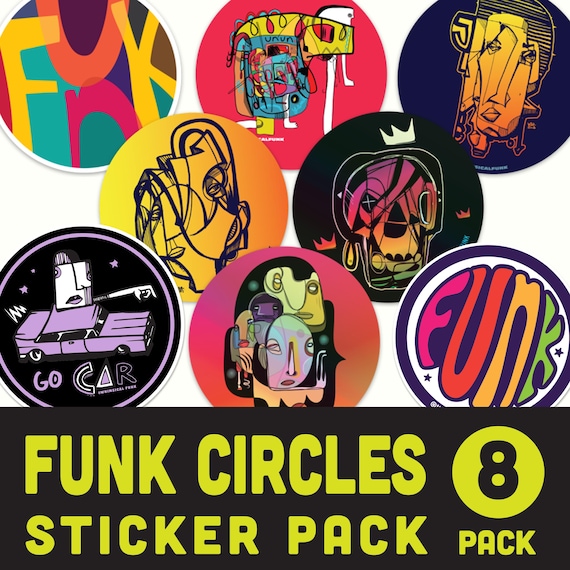 Funk Circles Sticker Pack - 3" Limited Edition Stickers
