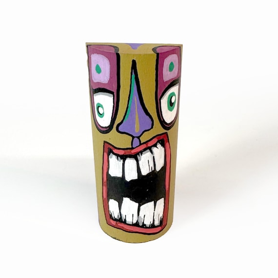 Funk Totem Part No. 676 - Original Mixed Media Block - Vol. 26