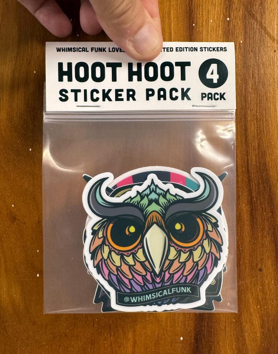 HOOT HOOT Owl Sticker Pack - Limited Edition