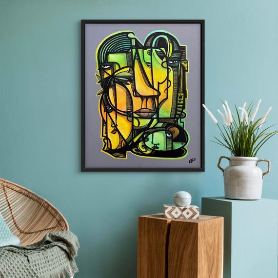 Iridescent Descendants 1 - Original Acrylic Painting - 24" x 30"