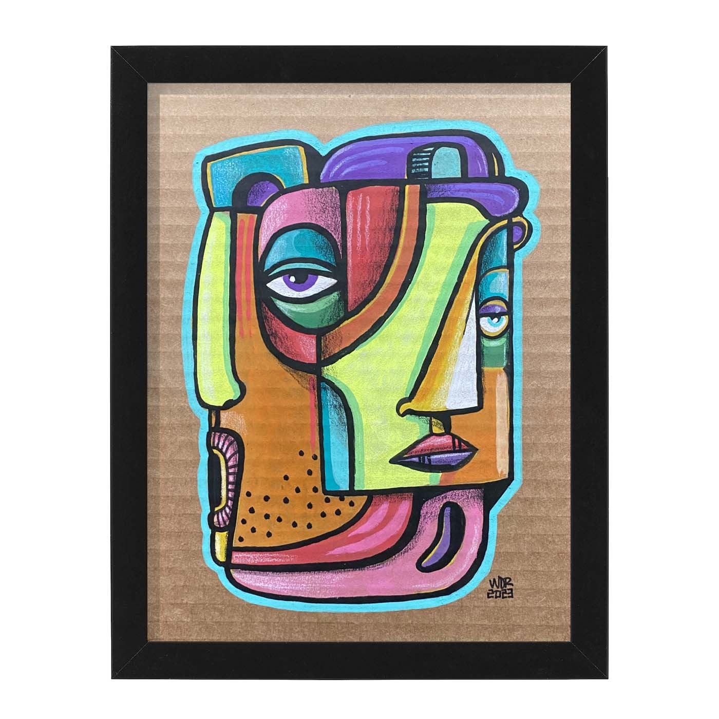 Divider - Original Posca Marker Illustration on Cardboard - 8 x 10 -  Original Artwork