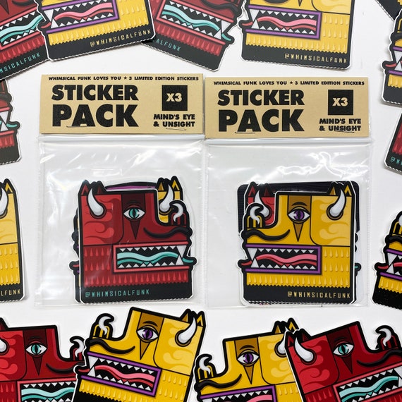 Red Dragon vs Gold Dragon plus Mystery sticker pack - Limited Edition