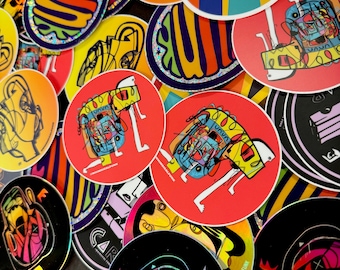 Circle Sticker 8 Pack - 3&quot; Limited Edition