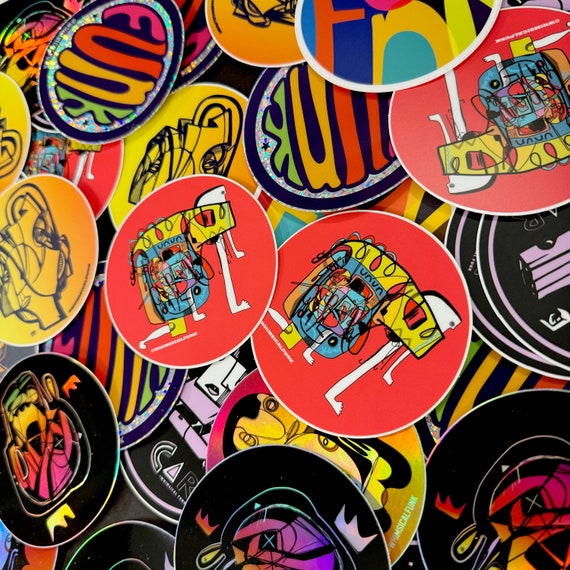 Circle Sticker 8 Pack - 3" Limited Edition