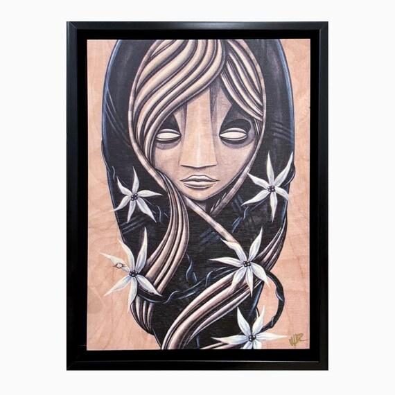 Oracle Divine -  8x12 Print on Wood - Framed - Signed and Ready to Hang