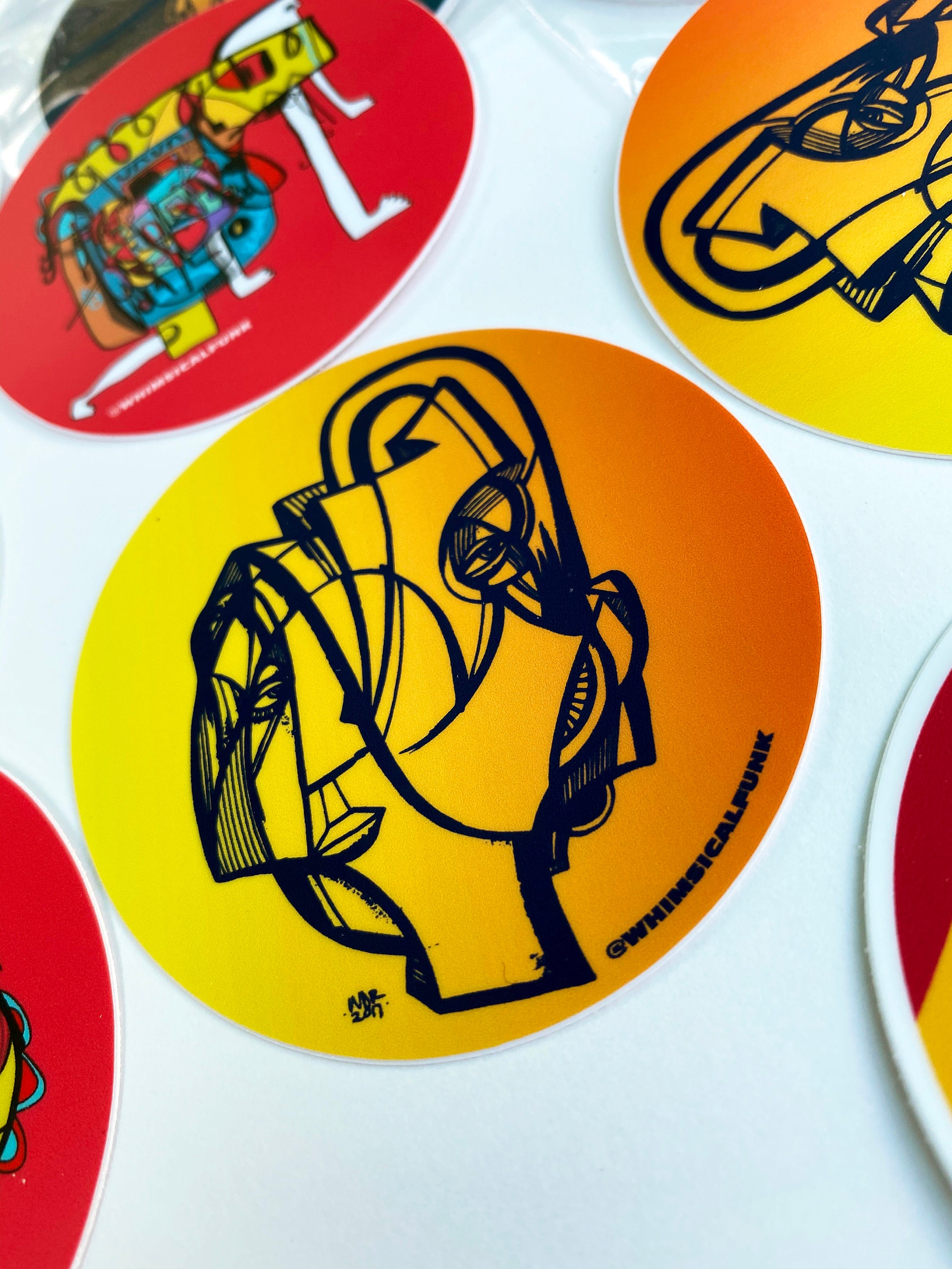 Circle Quirks Sticker Pack 3 Square Vinyl Stickers Limited Edition