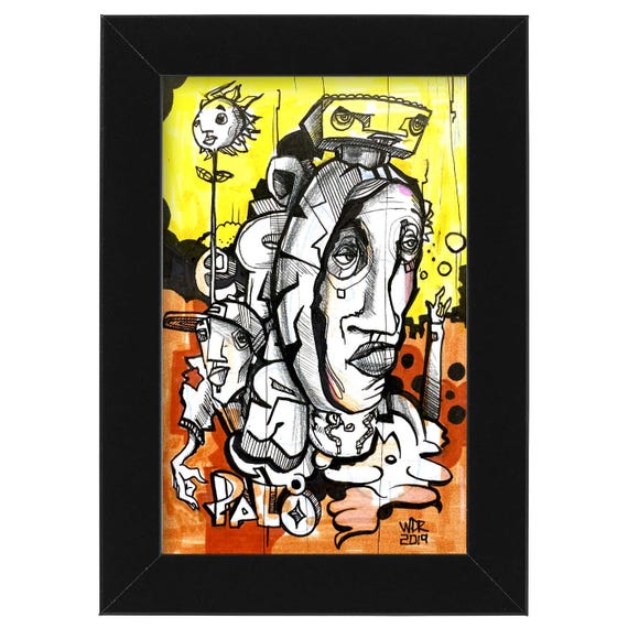 Palo - Original Illustration on Bristol -4"x6"