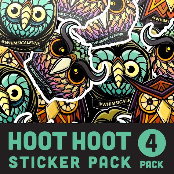 HOOT HOOT Owl Sticker Pack - Limited Edition