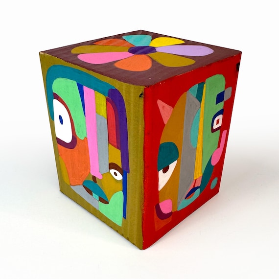 Funk Totem Part No. 691 - Original Mixed Media Block - Vol. 26