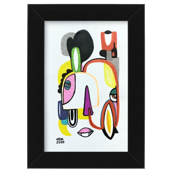 Black Bottle - Original Illustration on Bristol -4"x6"