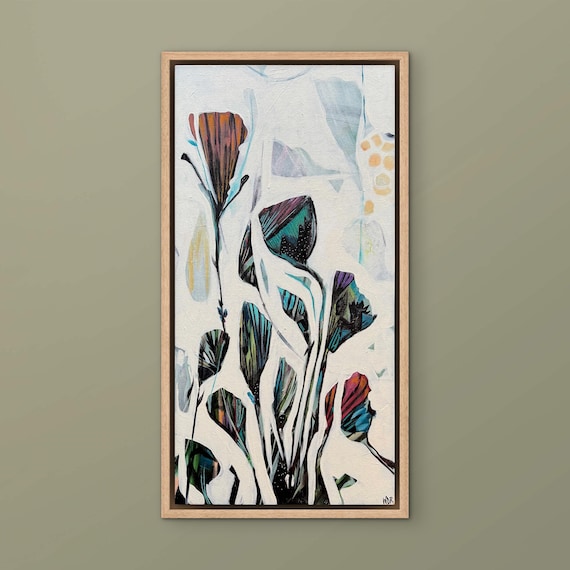 Tempest Bloom - Original Mixed Media Painting on Canvas
