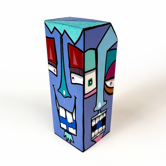 Funk Totem Part No. 680 - Original Mixed Media Block - Vol. 26