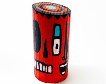 Funk Totem Part No. 521 - Original Mixed Media Block - Vol. 20