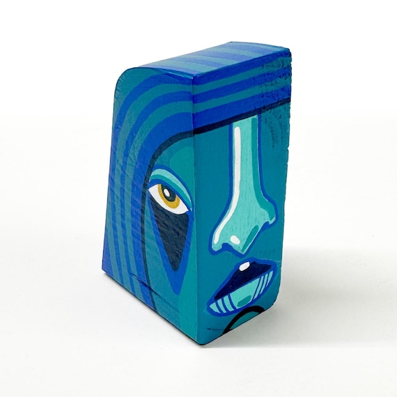 Funk Totem Part No. 630 - Original Mixed Media Block - Vol. 24