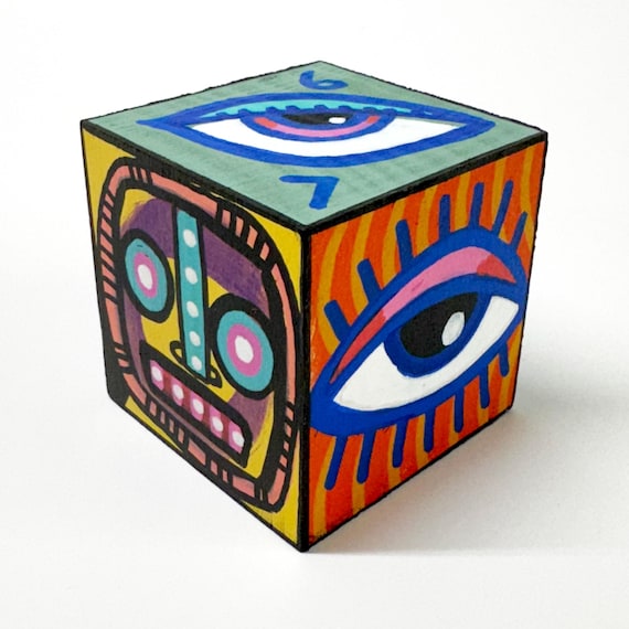Funk Totem Part No. 621 - Original Mixed Media Block - Vol. 24