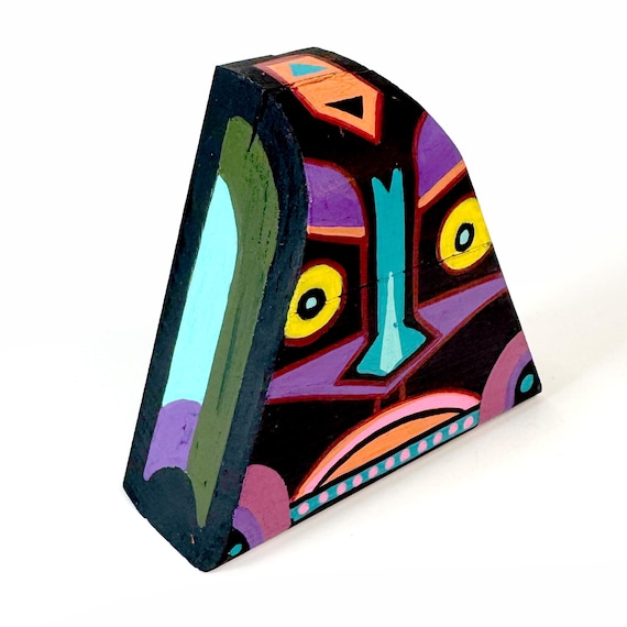 Funk Totem Part No. 684 - Original Mixed Media Block - Vol. 26