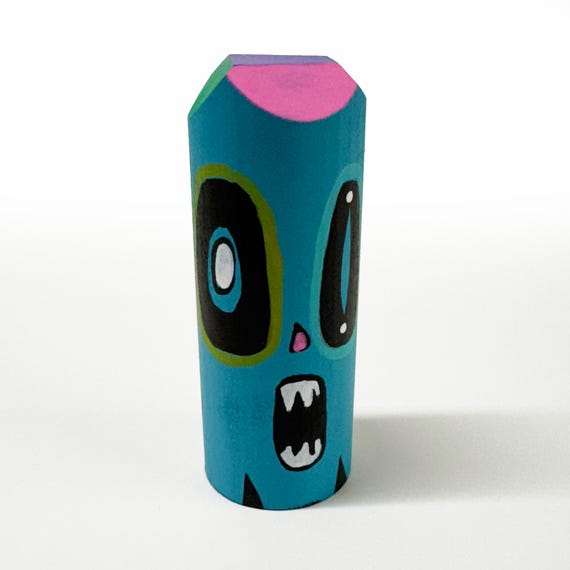 Funk Totem Part No. 597 - Original Mixed Media Block - Vol. 23