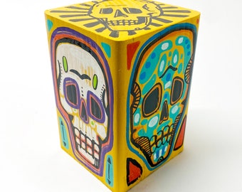 Funk Totem Part No. 545 - Original Mixed Media Block - Vol. 20