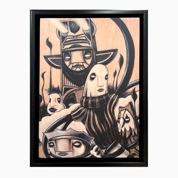 Cloud 9 Color Seekers -  8x12 Print on Wood - Framed - Signed and Ready to Hang