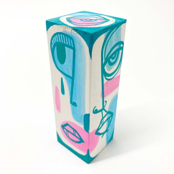 Funk Totem Part No. 485 - Original Mixed Media Block - Vol. 18