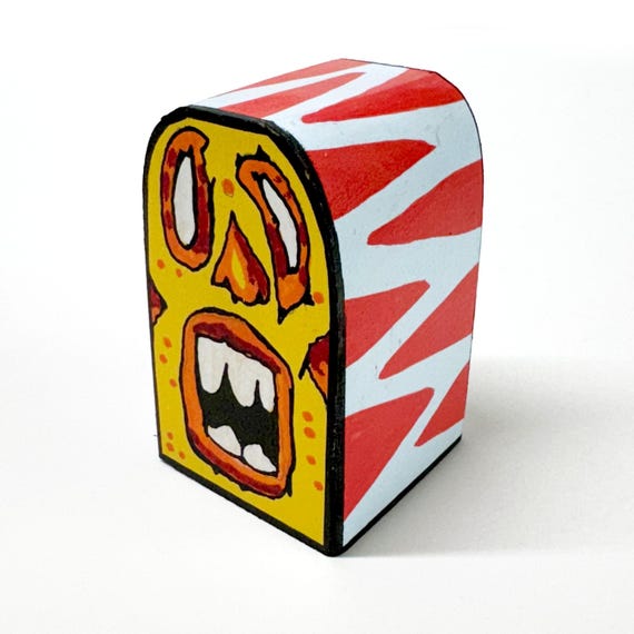 Funk Totem Part No. 627 - Original Mixed Media Block - Vol. 24