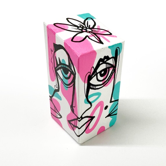 Funk Totem Part No. 635 - Original Mixed Media Block - Vol. 24