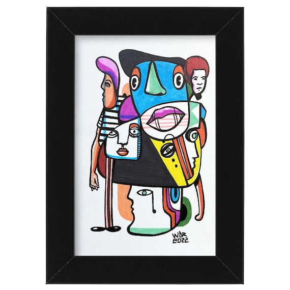 Eye Note - Original Illustration on Bristol - 4"x6"