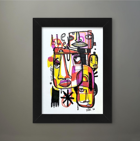 Soul Bleeders - Original 5"x7" Mixed Media Drawing