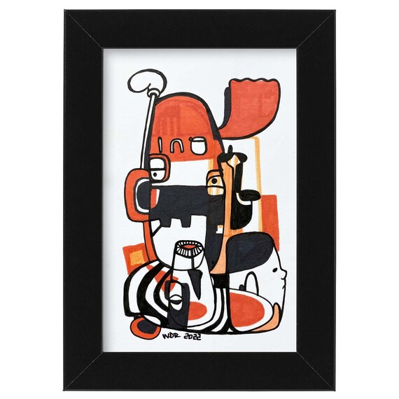 Qui - Original Illustration on Bristol - 4"x6"