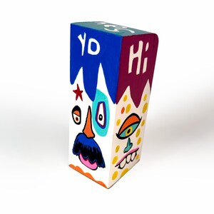 Funk Totem Part No. 681 - Original Mixed Media Block - Vol. 26