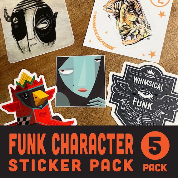 Funk Pack - 3" Square Vinyl Sticker - Limited Edition