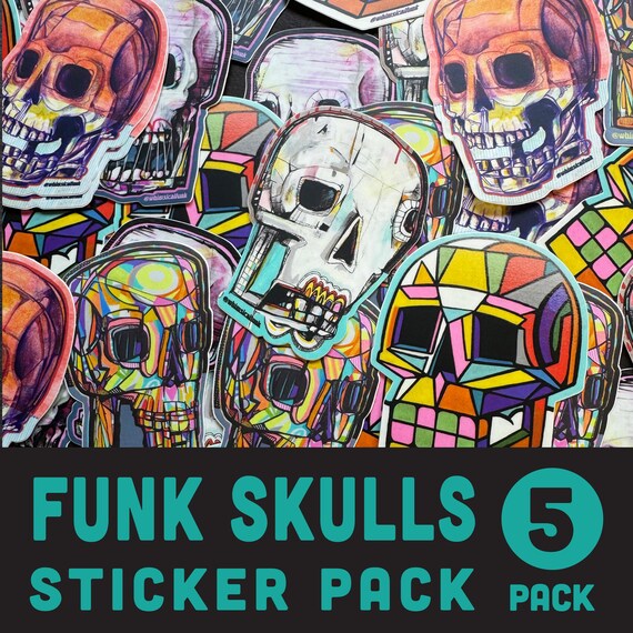 Skull Sticker Pack - Limited Edition Die Cut Stickers