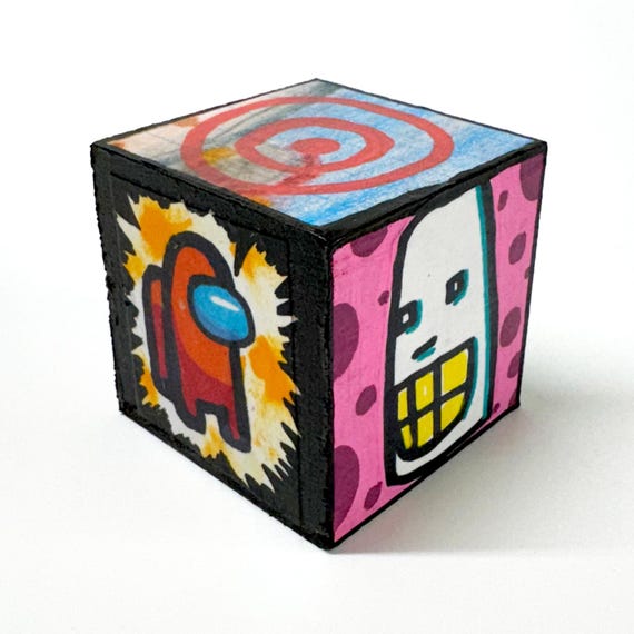 Funk Totem Part No. 620 - Original Mixed Media Block - Vol. 24