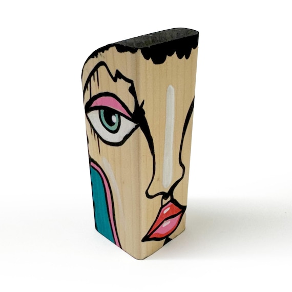 Funk Totem Part No. 615 - Original Mixed Media Block - Vol. 23