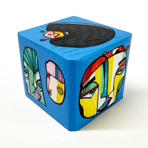 Funk Totem Part No. 642 - Original Mixed Media Block - Vol. 24