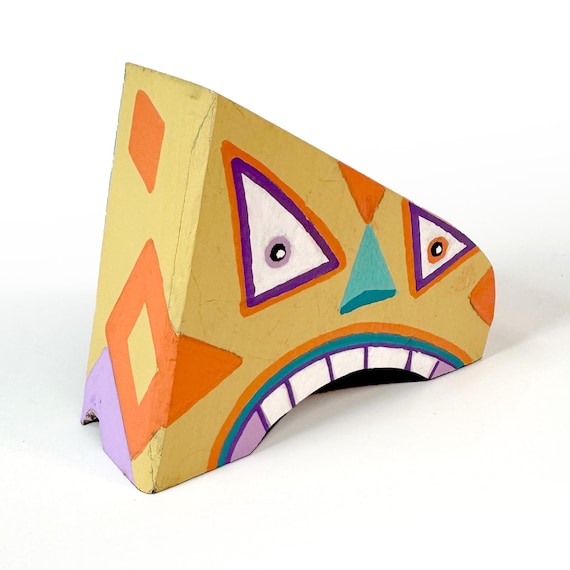 Funk Totem Part No. 674 - Original Mixed Media Block - Vol. 26