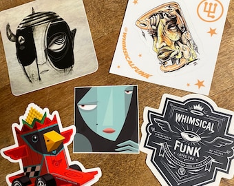 Funk Pack - 3" Square Vinyl Sticker - Limited Edition