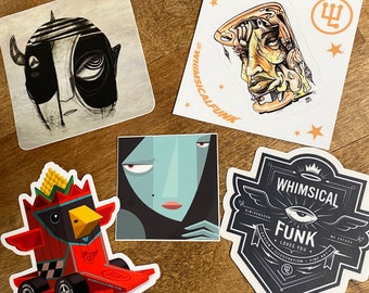 Funk Pack - 3&quot; Square Vinyl Sticker - Limited Edition