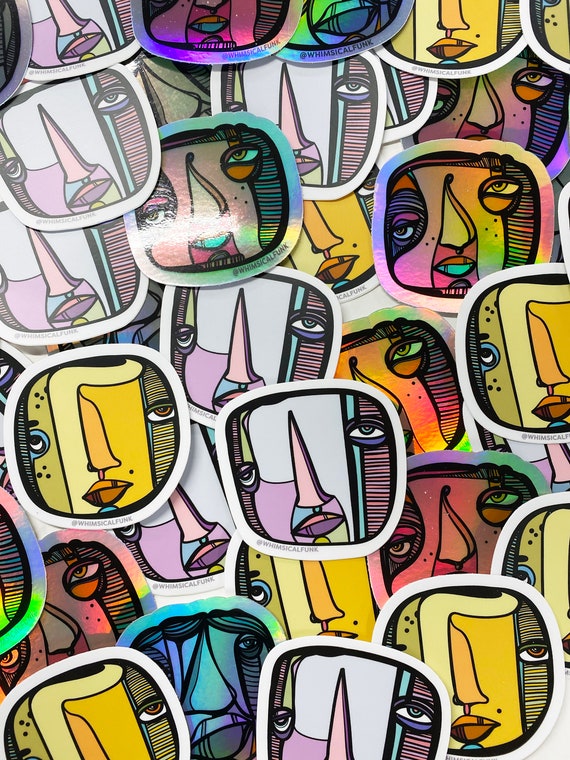 Moody Face Sticker Pack - 3" Die Cut Vinyl Stickers - Limited Edition