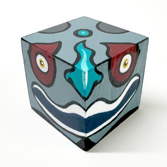 Funk Totem Part No. 622 - Original Mixed Media Block - Vol. 24