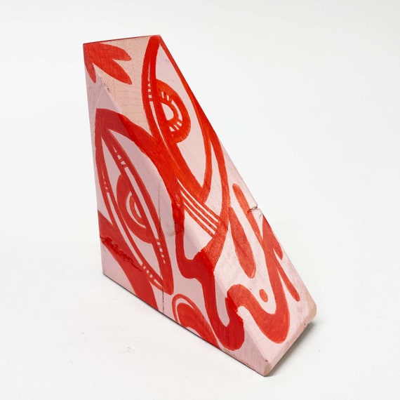 Funk Totem Part No. 472 - Original Mixed Media Block - Vol. 18