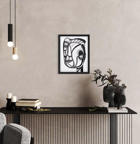 Teba - Original 11" x 14" Painting on Canvas - Metamorphic Portrait