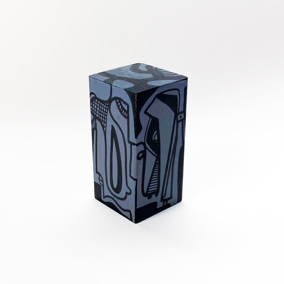 Funk Totem Part No. 418 - Original Mixed Media Block - Vol. 15