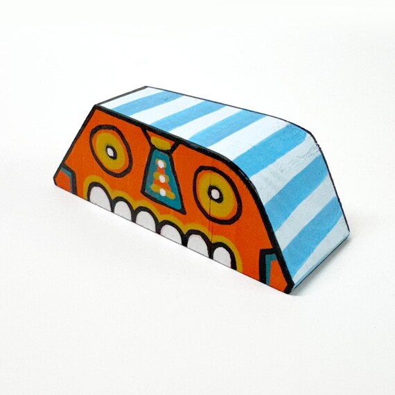 Funk Totem Part No. 625 - Original Mixed Media Block - Vol. 24