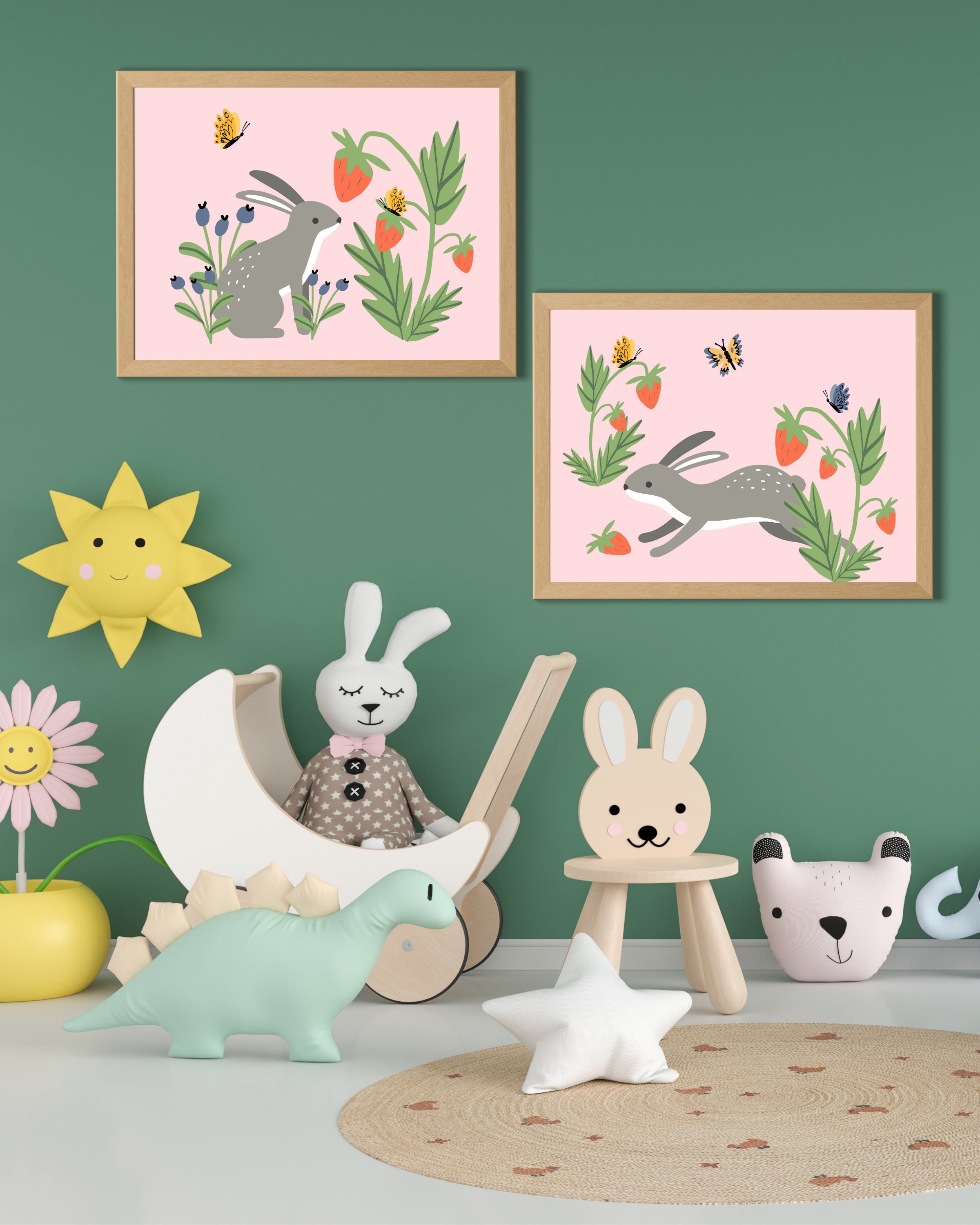 Vintage Nursery Art Cottagecore Nursery Art Botanical Art Etsy