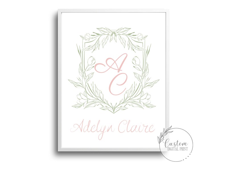 Vintage Nursery Art Set, Cottagecore Nursery Art, Soft Floral